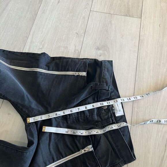 Current Elliott The Dallon Zippered Straight Jeans Size 28 Highline Raw Step Hem - Picture 7 of 10